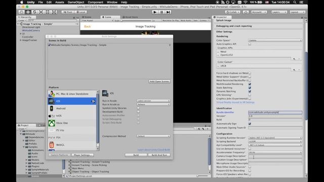How to build an AR app with Wikitude in Unity for iOS смотреть онлайн