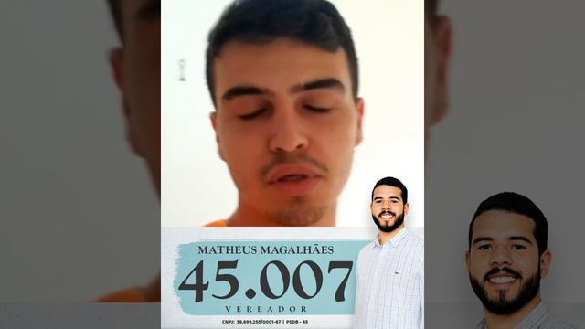 4️⃣5️⃣0️⃣0️⃣7️⃣ - MATHEUS MAGALHÃES - Vereador