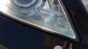 Очистка фары Mercedes w212  изнутри без распила