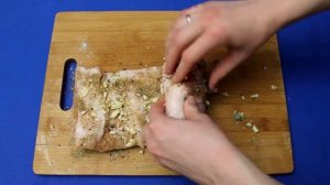 Рецепт приготовления рулета из свиной грудинки в мультиварке VITEK VT-4217 BN