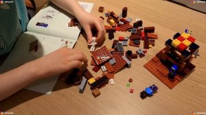 Lego MineCraft №21167 обзор и сборка. Собираю Лего Майнкрафт в ускоренном режиме.