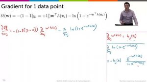 VERY OPTIONAL Deriving gradient of log likelihood