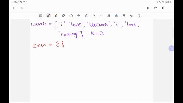 Leetcode 692: Top K Frequent Words (Python)