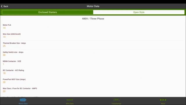 Using the Motor Data Calculator Mobile App  Schneider Electric Support