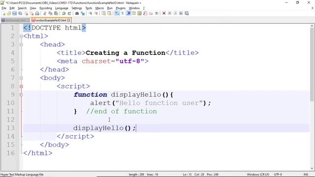 JavaScript Function Basics
