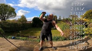 ????челлендж-ответка! жим гири 24кг, лесенка