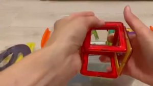 Магнитный конструктор 126 деталей Детский развивающий конструктор магнитный Мозаика