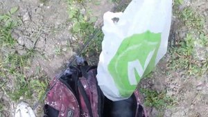 Фрагмент рыбалки на реке Вагай возле деревни Боровлянка, 2016