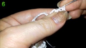 Снежинка крючком № 3 Мастер-класс