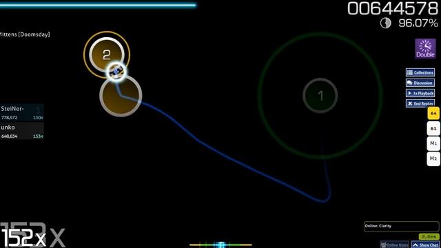 unko | Kitsune^2 - He Has No Mittens [Doomsday] +DT 95.31% FC 280pp смотреть онлайн