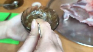 Запечённая нога кабана в фирменном маринаде √20