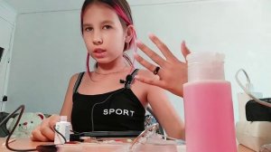 Ногти самой себе в 13 лет // Делаю ногти 2 дня // Minzakirova Zarina