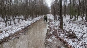 Урал с приводом коляски и Днепр по бездорожью. Прогулка выходного дня. (осторожно МАТ)