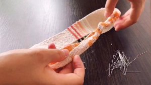 Лайфхак. Создаем коврик своими руками - из старых полотенец.