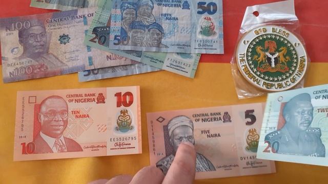 Банкноты Нигерии 5 , 10 и 20 Найра / Banknotes of Nigeria 5 , 10 and 20 Naira . смотреть онлайн
