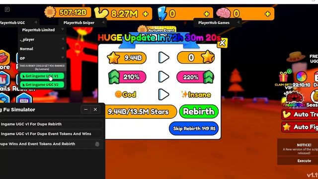 [FREE UGC] Kung Fu Simulator OP SCRIPT (DUPE REBIRTH, EVENT TOKENS, WINS) смотреть онлайн
