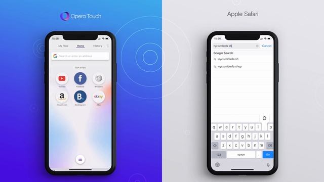 Opera Touch vs Apple Safari - How fast can you search? | Opera смотреть онлайн