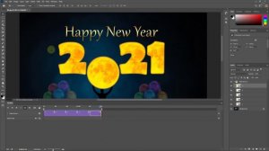 Happy New Year Flash Animated GIF Tutorial in Photoshop