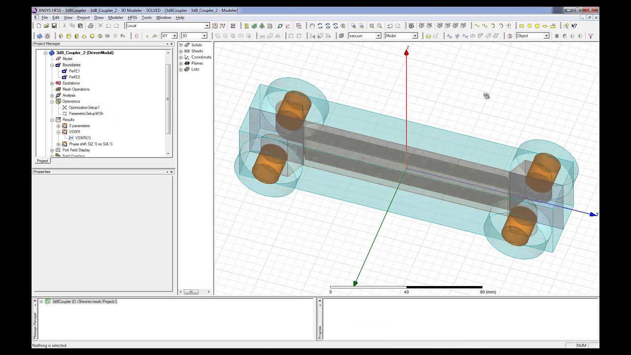 Моделирование ненаправленной антенной системы в Ansys HFSS и Designer ч.2