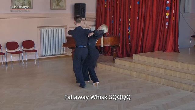 Tango Novice Level Choreography - Fallaway Whisk Bounce Fallaway