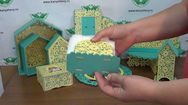 Салфетница из дерева (цветы) смотреть онлайн