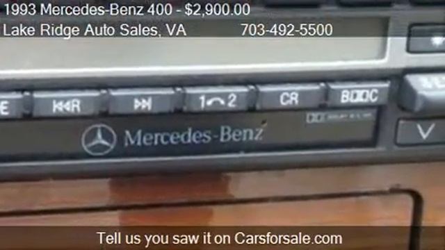 1993 Mercedes-Benz 400 400SEL for sale in Woodbridge, VA 221 смотреть онлайн