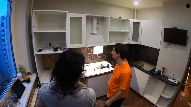 сборка углового кухонного гарнитура смотреть онлайн