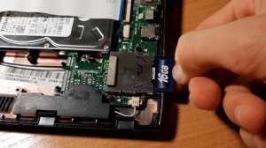 Мой старый нетбук Asus) Обслуживание: замена батарейки Bios и ремонт слота для SD карт.