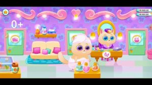 ?КотикBUBBU?Играем с МАМОЙ  Интересная игра! Ухаживаем за котёнком! Много денег! #котикбубу