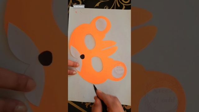 How to make animal face  mask with paper/ easy facemask  making tutorial/papercraft/creative art