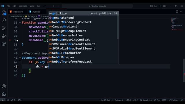 Coding Chronicles: Building My FIRST Game EVER! (Snake Game) [Coding Project no.5]
