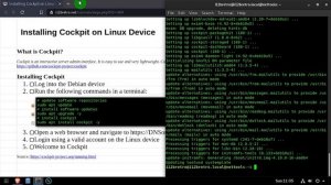 Installing Cockpit on Linux Device