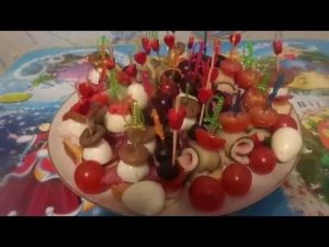 Канапе Быстро на Праздничный Стол -  Семь  Видов Вкусных Холодных Закусок - Бутербродов.