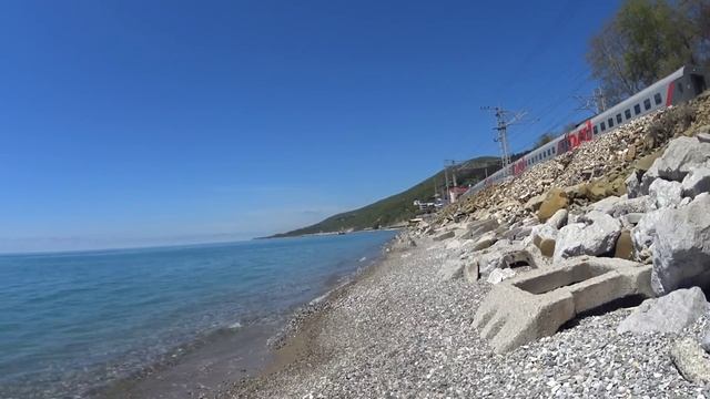 Эконом отдых в Лазаревском/ Открыли купальный сезон 2023/пляж Дельфин