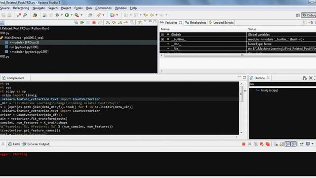 Stepping through code line by line