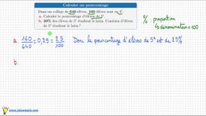 pourcentage • les 2 questions classiques • calculer un pourcentage & calculer t% de .... - cinquième