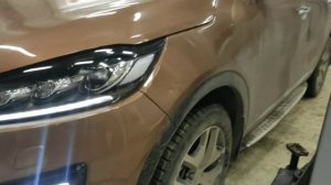 Установка LED птф Kia Sorento PRIME UM 2016-2017 ДОрест