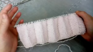 Складки для вязания юбки спицами.