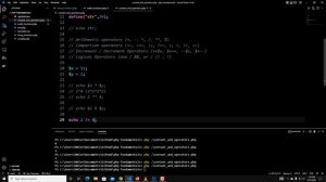 PHP Fundamentals || Short Course || Constants / Operators #5