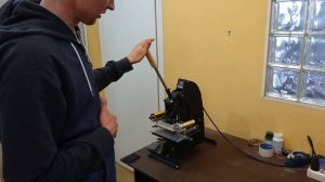 Новый пресс для тиснения.