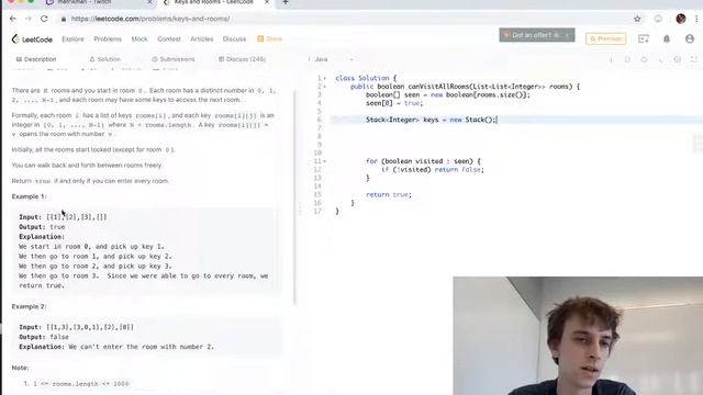 LeetCode Keys and Rooms Solution Explained - Java