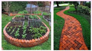 Интересные варианты применения остатков кирпича на даче