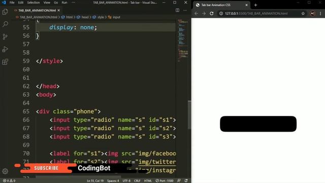 Tab Bar | Navigation Menu Bar | Phone  Navigation Tab bar Using - HTML, CSS + Source Code