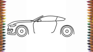 How to draw Ford Mustang Shelby GT350 2020 - Как нарисовать Форд Мустанг Шелби GT350
