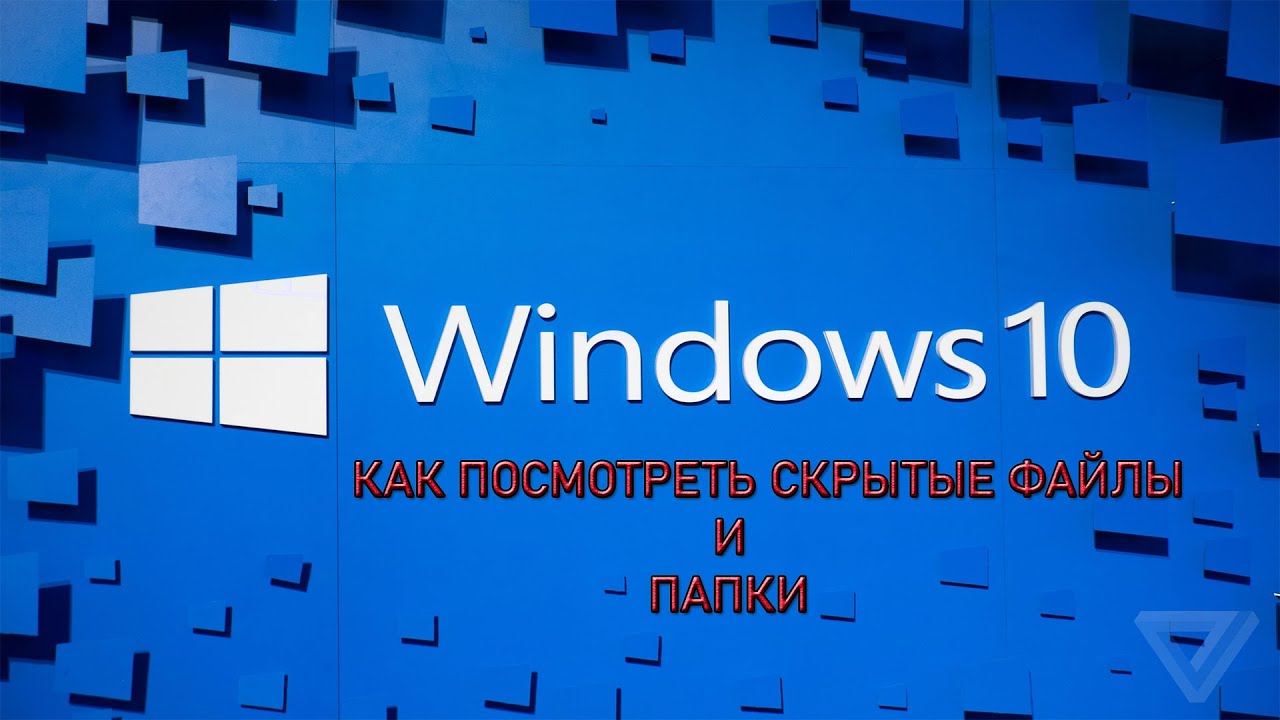 Как посмотреть скрытые папки и файлы в Windows 10