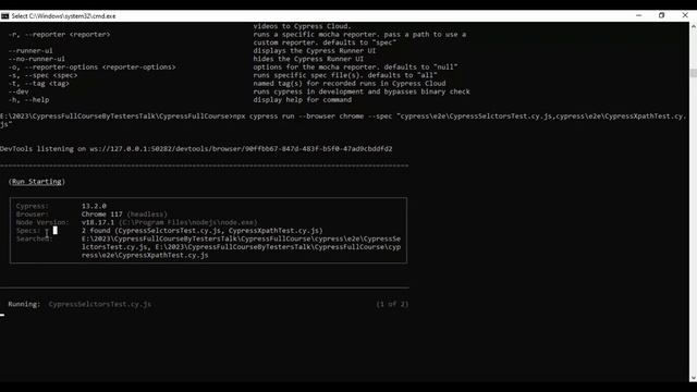 Cypress #27 Run Multiple JavaScript Spec Files in Cypress