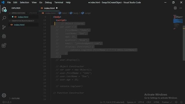 5 ways to create Objects in JavaScript हिंदी में