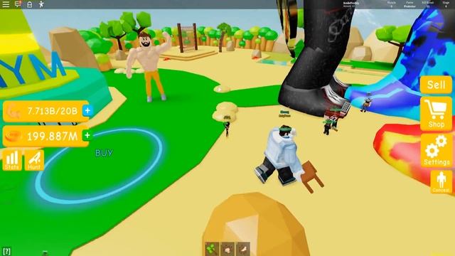 МЕЛКИЙ КАЧОК НАКАЗАЛ САМЫХ ДЕРЗКИХ КАЧКОВ В НОВОМ СИМУЛЯТОРЕ КАЧКА В РОБЛОКС Lifting Simulator смотреть онлайн