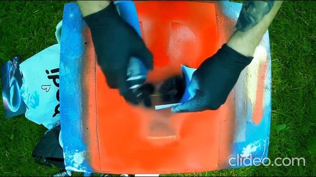 Как нарисовать железного человека - How to draw Iron-man / Картина баллончиками смотреть онлайн