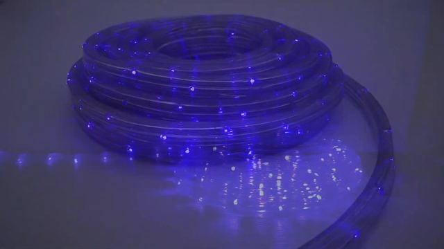 Уличная светодиодная гирлянда дюролайт 10 метров , LED Rope light ,Синий, от сети 220 Вольт смотреть онлайн